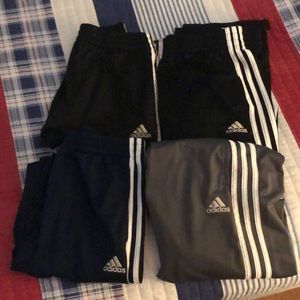 4 pairs ADIDAS iconic 3 stripe sweatpants boys size XL